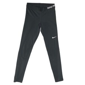 NikePro Dri-FIT Running Tights Women's Medium Black Training Gym Leggings
